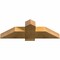 Ekena Millwork Eugene Rough Sawn Timber Gable Bracket, Western Red Cedar, 36"W x 12"H x 4"D x 6"F, 8/12 Pitch GBW036X12X0406EUG00RWR - alternate 5
